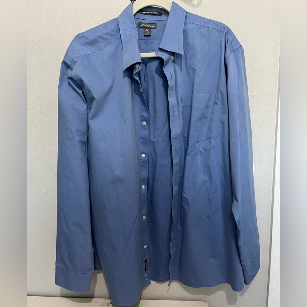 Men’s Eddie Bauer Wrinkle Free Relaxed Fir Dress Shirt